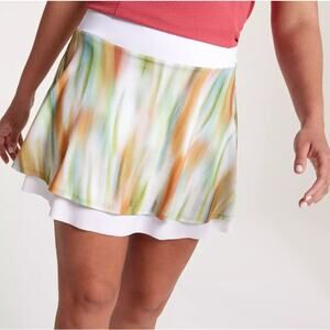 Calia Women's Filtered Flora Multi Double Layer Mesh Golf Skort Size XS